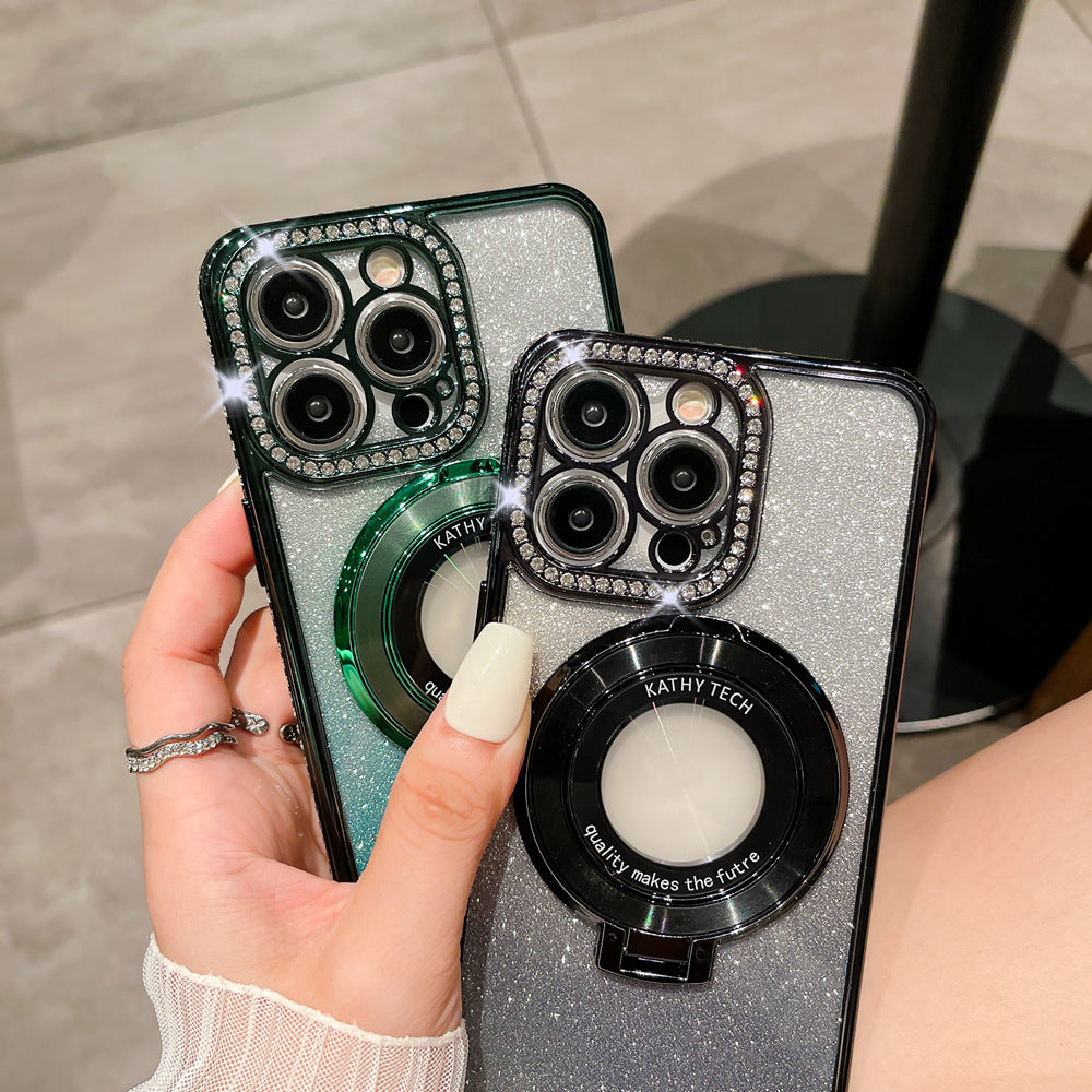 Glitzer Diamant Magnetischer MagSafe Ringhalter für iPhone
