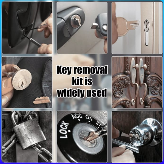 Broken Key Extractor Set – Entfernen Sie gebrochene Schlüssel mühelos aus jedem Schloss!