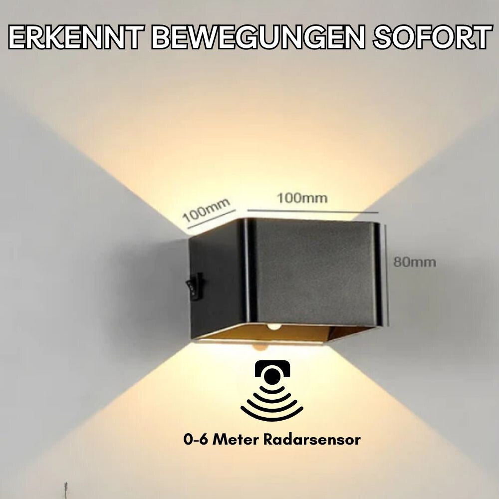 LuminaCube | Kabellose LED Wandlampe