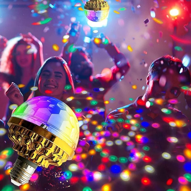 RGB Strobe LED Rotierende Glühbirne – Schaffen Sie eine Partystimmung mit bunten Lichtern!