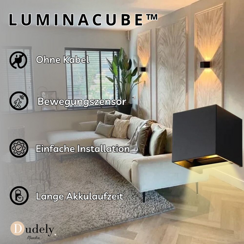 LuminaCube | Kabellose LED Wandlampe