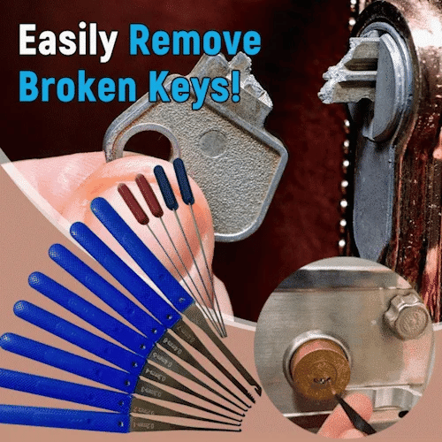 Broken Key Extractor Set – Entfernen Sie gebrochene Schlüssel mühelos aus jedem Schloss!