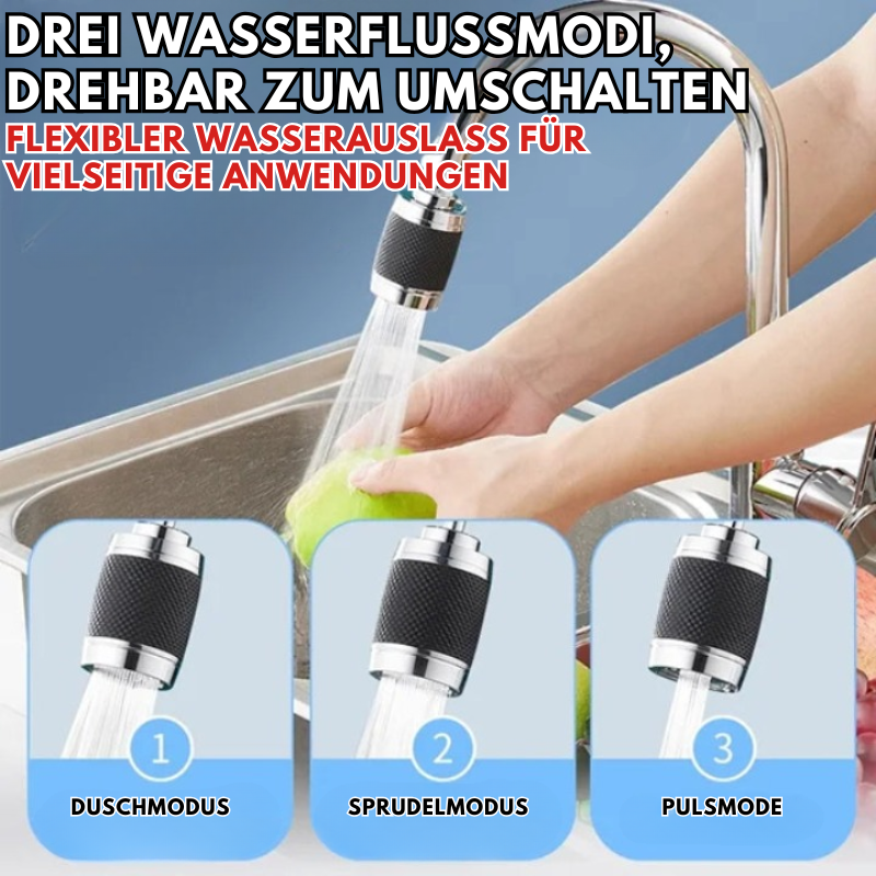 360° schwenkbarer Spritzschutz-Wasserhahnaufsatz – Einfaches und sauberes Abspülen