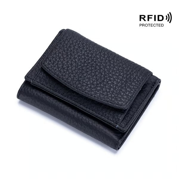 RFID-blockierende Lederbörse – Stylisch, kompakt und sicher