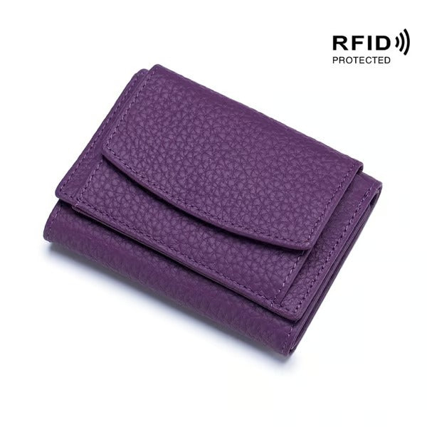 RFID-blockierende Lederbörse – Stylisch, kompakt und sicher