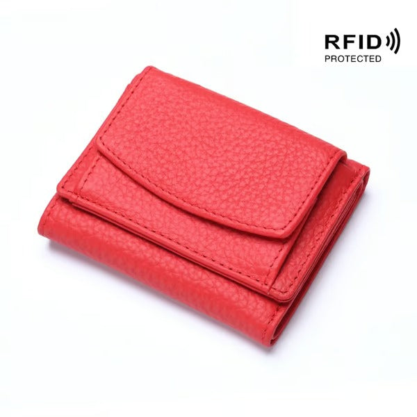 RFID-blockierende Lederbörse – Stylisch, kompakt und sicher