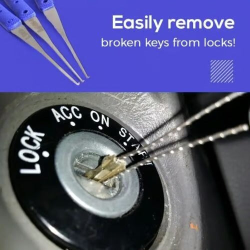 Broken Key Extractor Set – Entfernen Sie mühelos gebrochene Schlüssel aus jedem Schloss!