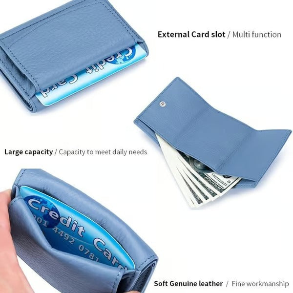 RFID Blocking Leder Geldbörse – Stylisch, Kompakt und Sicher