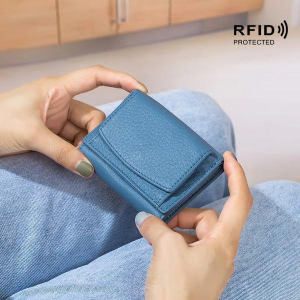 RFID-blockierende Lederbörse – Stylisch, kompakt und sicher
