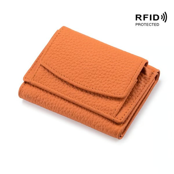 RFID-blockierende Lederbörse – Stylisch, kompakt und sicher