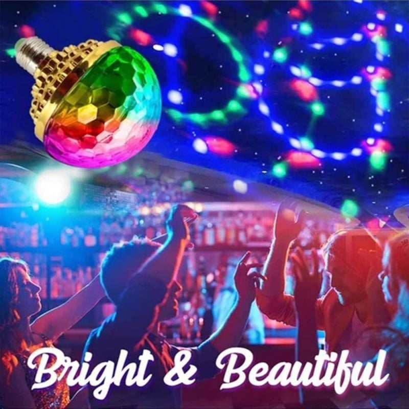 RGB Strobe LED Rotierende Glühbirne – Schaffen Sie eine Partystimmung mit bunten Lichtern!