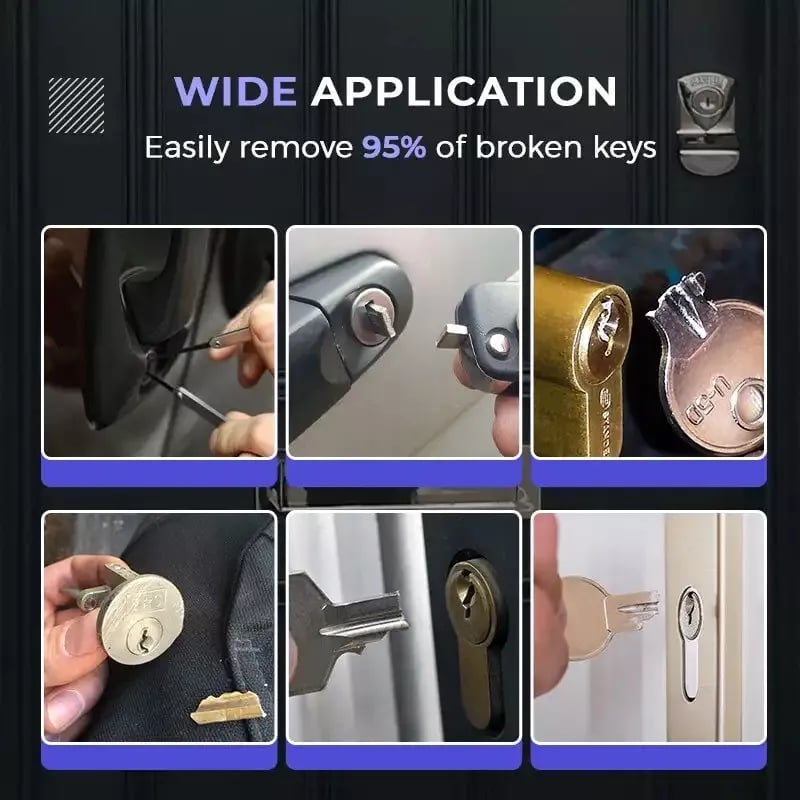 Broken Key Extractor Set – Entfernen Sie gebrochene Schlüssel mühelos aus jedem Schloss!