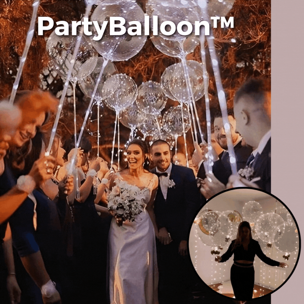 5+5 GRATIS | PartyBalloon™ - Wiederverwendbare LED-Ballons [Letzter Tag Rabatt]