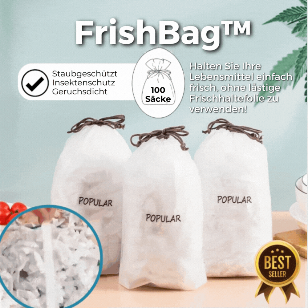 Frisch Bag - Frischhaltetüten | 100 Tüten [Letzter Tag Rabatt]