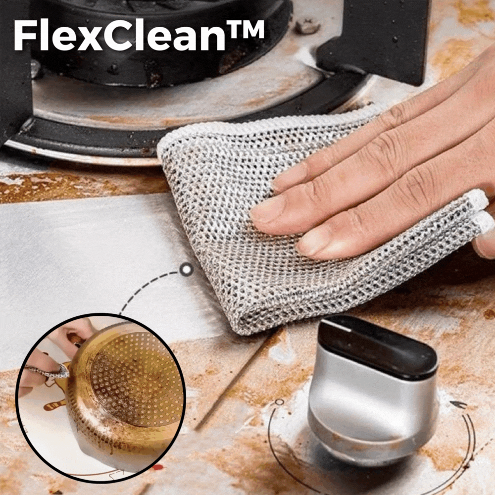 5+5 GRATIS | FlexClean - Mehrzweck-Drahtgewebe für hartnäckige Flecken [Letzter Tag Rabatt]
